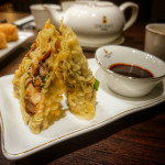 Crispy duck tempura rolls